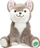 Lodër pellushi Your Planet Eco Plush Husky, 23 cm, plastikë e ricikluar, gri e bardhë