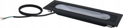 Ndriçues dyshemeje LED Paulmann Flotas, IP67, dritë e bardhë e ngrohtë, i zi
