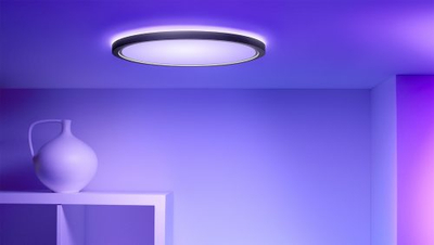 Plafonierë LED Superslim Ceiling, 32W, inteligjente, e zezë