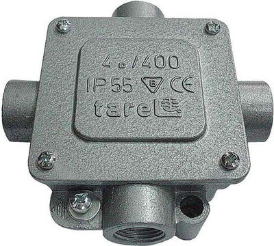 Kuti ndarëse metalike Tarel 022, 5 x 6mm, 2 x P16, IP55
