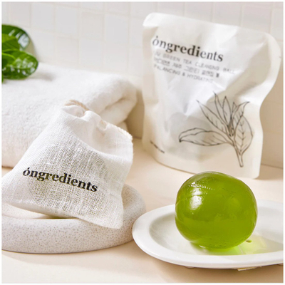 Pastrues për fytyrë Ongredients Jeju Green Tea Cleansing Ball, 1 copë, për gjithë llojet e lëkurës