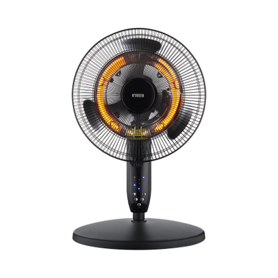 Ventilator me ngrohje NOVEEN F740 TuYa, 16"/40 cm, me telekomandë, i zi
