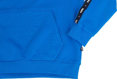 Bluzë me kapuç Puma ESS+ Tape Hoodie FL M, pambuk poliester, për burra, blu