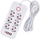 Zgjatues Maclean MCE391, 6 priza, 4x USB, 2500W, i bardhë