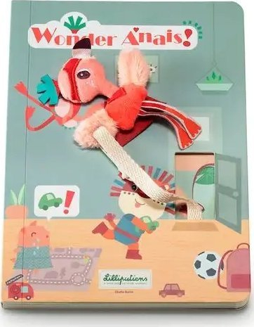 Liber kartoni Lilliputiens Anais Superheroine, me lodër plushe, 2+ vjeç, shumëngjyrësh