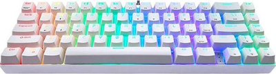Механичка тастатура Мотоспид CK67, RGB, 67 тастери, бела