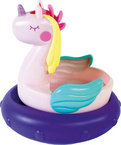 Lodër banjoje TOMY Toomies Peppa Pig, set shtrydhëse me ujë, unicorni lundrues, shumëngjyrëshe