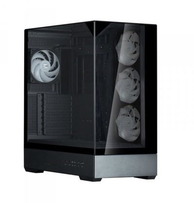 Kuti kompjuteri Zalman P40 Prism Plus, ATX Midi Tower, xham i kalitur, e zezë