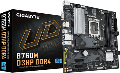 Pllakë amë GIGABYTE B760M D3HP, LGA1700, 4x DDR4, mATX