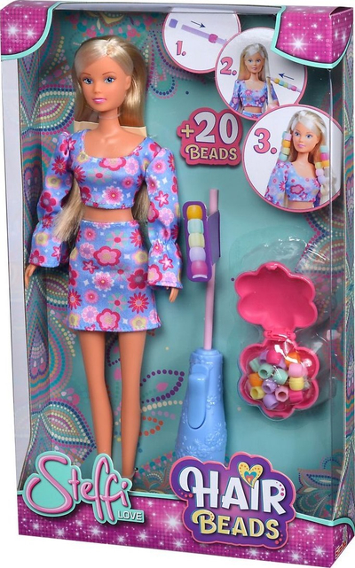 Kukull Simba Steffi Love, 29cm, me rruaza flokësh, shumëngjyrëshe