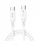Kabllo USB Forcell F-ENERGY C347, Type C në Type C, 100W 5A, 1m, e bardhë
