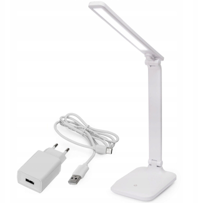 Set me 2 llampa tavoline Platinet Remus, 5W LED, 3 nivele drite, e bardhë