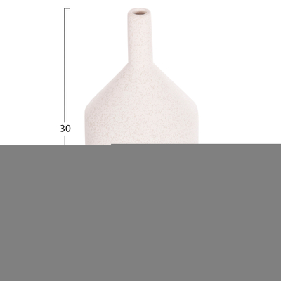 Vazo dekorative GALAD HM4608.01, qeramike, 13.5x30.5 cm, e bardhë