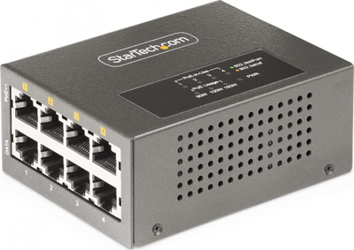 Injektor PoE StarTech Multi Gigabit, 4 porta 5GbE, 160W, gri