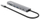 Hub USB C Manhattan 7 në 1, HDMI 4K, Power Delivery 100W, gri