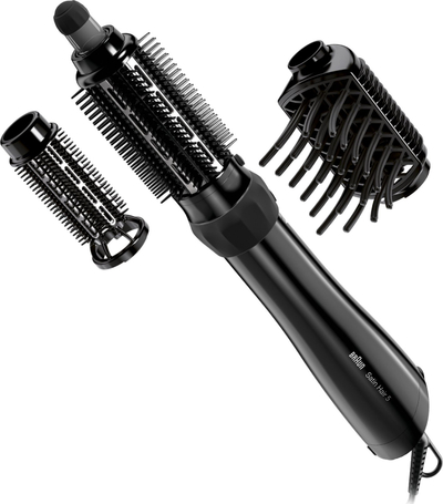 Furçë për flokët me nxehtësi Braun Satin Hair 5 AS 530, 1000W, me 3 koka, e zezë