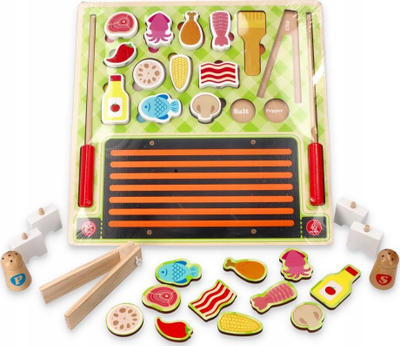 Puzzle 3D druri Bino Grill, 29.5 x 29.5 x 2 cm, shumëngjyrësh