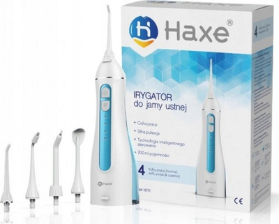 Орален портативен иригатор Haxe HX719, 4 режими на работа, резервоар 200 ml, бел