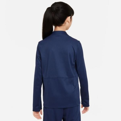 Bluzë sportive fëmijësh Nike DF Academy Pro Jr FQ0029-411, me jakë të lartë, material teknik, blu navy