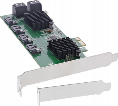 Kartë kontrolleri SATA InLine 76617K, PCIe 2.0, 6 Gb/s, low profile