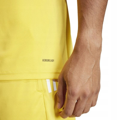 Bluzë trajnimi adidas Juventus JSY M IQ0875, poliestër, me mëngë të shkurtra, e verdhë