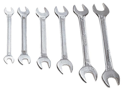 Set çelësa t'hapur Top Tools 35D256, 6-22mm, 8 copë, metalik