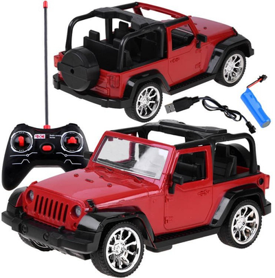 Makina lodër off-road me telekomandë RC0615, 27 MHz, bateri rikarikueshme, e kuqe