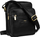 Çantë mashkullore Peterson PTN TB 011 COM, lëkurë natyrale, crossbody, e zezë
