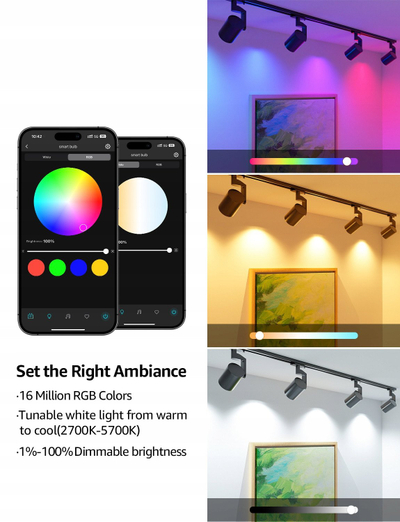 Llambë e mençme Lepro BG1 GU10, 400lm, RGB CCT, e bardhë