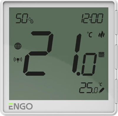 Termostat muror Engo Zigbee, kontroll temperature, i bardhë