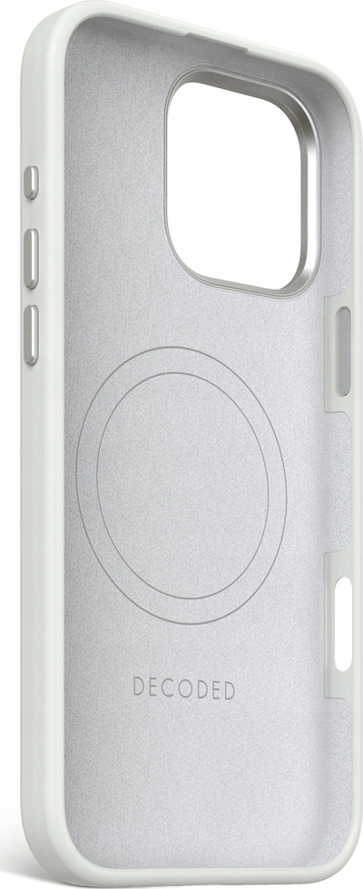 Kapak telefoni Decoded Antimicrobial, iPhone 16 Pro Max, silikon, MagSafe, gri