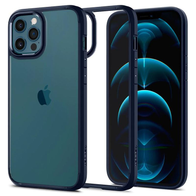 Mbrojtëse për celular iPhone 12/iPhone 12 Pro Spigen Ultra Hybrid, e kaltër