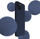 Kapak silikoni 3MK për iPhone 15 Plus, mbrojtës, blu navy