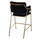 Stol velvet + metal 54×58×95 cm (HM8735.04), zezë/ ari