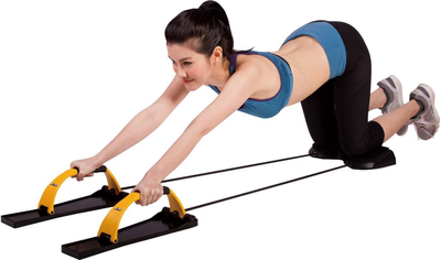 Pajisje multifunksionale fitness Body Sculpture BB710, doreza për pompa, shirita elastikë, shumëngjyrëshe