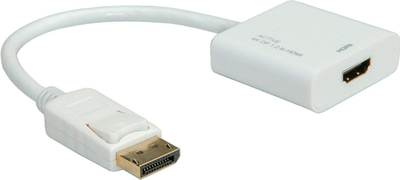 Adapter DisplayPort në HDMI Roline, aktiv, 4K, i bardhë