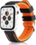 Smartwatch Beline, ekran katror me prekje, rrip sportiv, portokalli e zezë
