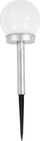 Lampë dielli Saska Garden me sferë xhami qumështi 10x35cm, LED, IP44, e bardhë
