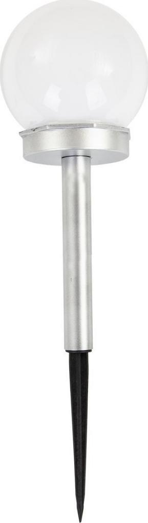 Lampë dielli Saska Garden me sferë xhami qumështi 10x35cm, LED, IP44, e bardhë