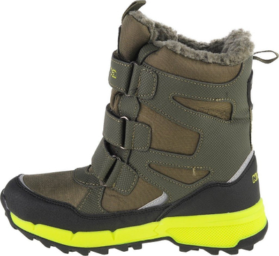 Çizme dimërore për çuna Kappa Vipos Tex K 260902K-3133, me shuallë me ngjitëse, të veshura mirë, jeshile, nr 31