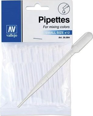 Pipeta plastike VJP26004, 1 ml, set me 12 copë, transparente