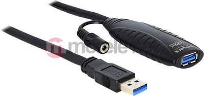 Kabllo USB Delock USB-A - USB-A, 10m, USB 3.0, e zezë