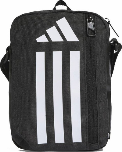 Çantë shpatulle adidas Essentials Training HT4752, me rrip që e rregullon vetë, me logo të madhe, e zezë