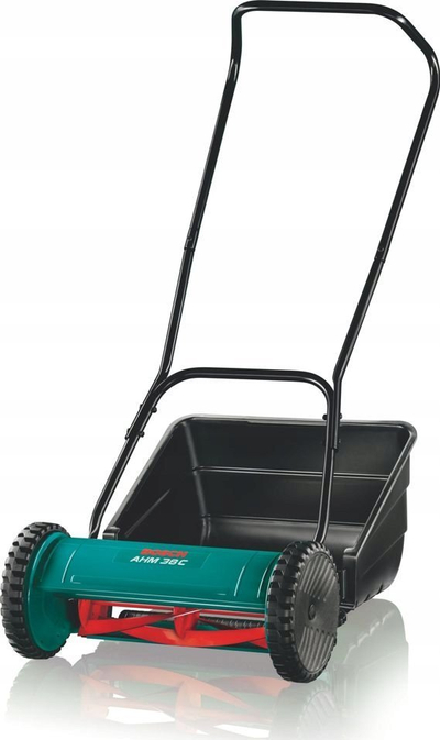 Рачна косилка за трева Bosch AHM 38 G, 38 cm, корпa 25 L, зелена