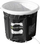 Vaskë portative për ujë të ftohtë MASTER Ice Tub, 75 x 75 cm, PVC, blu