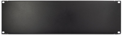 Pllakë mbyllëse rack Inter-Tech 88887270, 19", 3U, e zezë