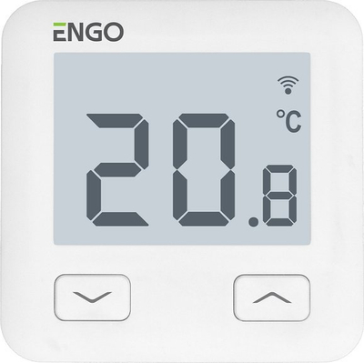 Termostat mur ENGO E10, digjital, 230 V, i bardhë