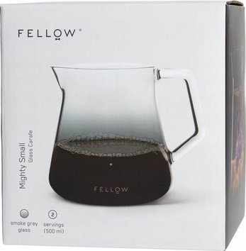 Karafë qelqi Fellow Mighty Small, 500ml, për kafe dhe çaj, qelq i tymosur