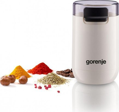 Мелница за кафе Gorenje SMK150SW, 150W, 45g, бела