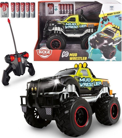 Makina me telekomandë Dickie RC Mud Wrestler Ford F150, monster truck, me drita, shumëngjyrëshe